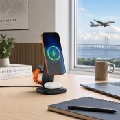 Satechi 3-in-1 Foldable Qi2 Wireless Charging Stand - Black