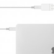 Moshi Integra™ USB-C Charge Cable with Smart LED Jet Silver - 2m