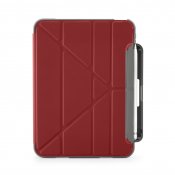 Pipetto iPad 10,9-tum (10:e gen) Origami No2 Pencil Shield - Dark Red