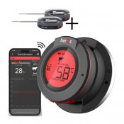 herQs kuppilämpömittari - Musta