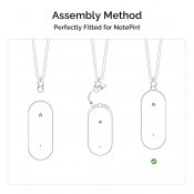 Plaud NotePin/ NotePin S -kaulanauha - Musta
