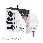 Lite bulb moments white & color ambience (RGB) E14 bulb - 3-Pack