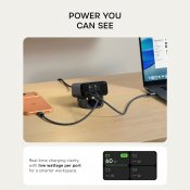 Satechi ChargeView 140W USB-C desktop-oplader med 4 porte - Space Black