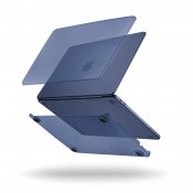 Pipetto MacBook Neo 13 (A18 Pro) gennemsigtigt hardshell-cover - Frostet indigo