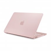 Pipetto MacBook Neo 13 (A18 Pro) genomskinligt hårt skal - Frostad rosa