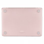 Pipetto MacBook Neo 13 (A18 Pro) genomskinligt hårt skal - Frostad rosa