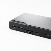 ALOGIC USB-C 16-in-1-nelinäytön telakointiasema DV4 (16-in-1) - Avaruuden harmaa