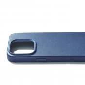 Mujjo iPhone 15 Pro läderfodral - Monaco Blue
