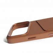 Mujjo Pung læderetui til iPhone 17 Pro - Tan