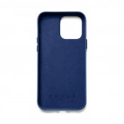 Mujjo Full Leather Wallet Case for iPhone 14 Pro Max - Monaco Blue