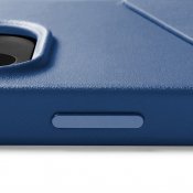 Mujjo Full Leather Wallet Case for iPhone 14 Pro Max - Monaco Blue