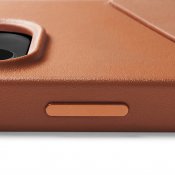 Mujjo Full Leather Wallet Case for iPhone 14 Pro - Tan