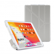 Pipetto iPad 10,2-tums Metallic Origami-fodral med TPU-baksida - Silver