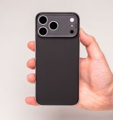 Süti silikon PhoneBack för iPhone 17 Pro Max - Kolsvart