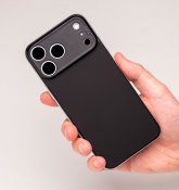 Süti silikon PhoneBack för iPhone 17 Pro Max - Kolsvart