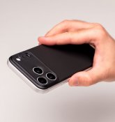 PhoneBack | iPhone 17 Pro Max | NanoLeather | Korpsvart - Ravensvart