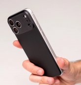 Süti Silicone PhoneBack för iPhone 18 Pro Max - Kolsvart