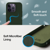 Just Mobile TENC™ [Silicone] m. MagSafe för iPhone 14 Pro - Mörkgrön