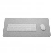 ALOGIC Filt skrivebordsmatte 73x37 cm Lys grå med grå flik - 73x37 cm - Lys grå