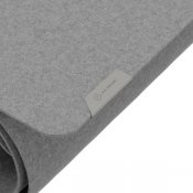 ALOGIC Filt skrivebordsmatte 73x37 cm Lys grå med grå flik - 73x37 cm - Lys grå