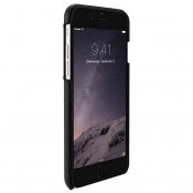 Just Mobile Quattro Back - Utsökt läderfodral för iPhone 6s Plus - Black