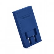 Usbepower ROCK dubbel USB-laddare - 2-i-1 fickladdare för optimal mobilitet - Blå