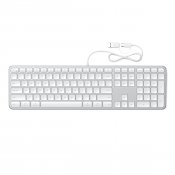 Satechi LX3 Slim USB-C-tangentbord - nordisk layout - Silver