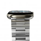 KeyBudz Spectra -sarjan Apple Watch -ranneke (Large) - Ruostumaton teräs