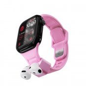 KeyBudz Sync+ Series-armband och AirPod-docka för 38–42 mm Apple Watch - Blossom Pink