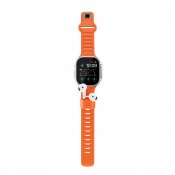 KeyBudz Sync+ Series Watch Strap and AirPod Dock for 44-49mm Apple Watch - Electric Orange