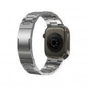 KeyBudz Spectra -sarjan Apple Watch -ranneke (Large) - Ruostumaton teräs
