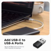 Satechi USB-A to USB-C Adapter X2 - Space Black