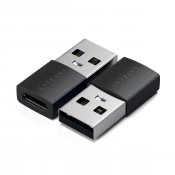 Satechi USB-A – USB-C-adapteri X2 - Avaruudenmusta