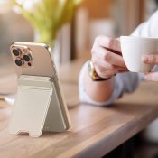 Satechi OntheGo™ Qi2 5K Magnetic Power Bank with Stand - Sand