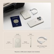 Satechi OntheGo™ Qi2 5K Magnetic Power Bank with Stand - Sand