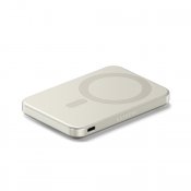 Satechi OntheGo™ Qi2 5K Magnetic Power Bank with Stand - Sand