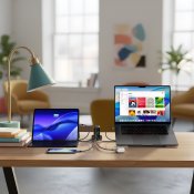 Satechi ChargeView 140W USB-C desktop-oplader med 4 porte - Space Black