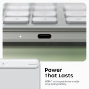 Satechi EX3 Slim trådlöst tangentbord med amerikansk engelsk layout - Silver