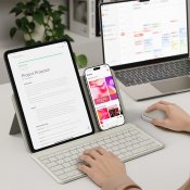 Satechi OntheGo™ Bluetooth Keyboard with Stand Nordic Layout - Sand