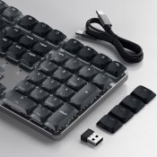 Satechi SM3 Slim mekanisk baggrundsbelyst Bluetooth-tastatur med US-engelsk layout - Mørk