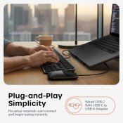 Satechi LX3 Slim USB-C -näppäimistö – US-englanninkielinen asettelu - Avaruudenmusta