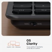 Satechi LX3 Slim USB-C -näppäimistö – US-englanninkielinen asettelu - Avaruudenmusta