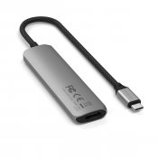 Satechi 4-i-1 USB-C Slim Multiport Adapter 4K - Space grey