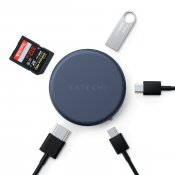 Satechi OntheGo™ 5-i-1-multiportadapter til MacBook Neo - Indigo