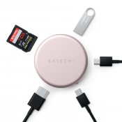 Satechi OntheGo™ 5-i-1-multiportadapter til MacBook Neo - Blush