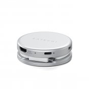 Satechi OntheGo™ 5-i-1 multiportadapter til MacBook Neo - Sølv