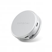 Satechi OntheGo™ 5-i-1 multiportadapter til MacBook Neo - Sølv