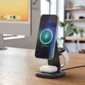 Satechi 3-in-1 taitettava Qi2-langaton latausteline - Musta