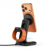 Satechi 3-in-1 taitettava Qi2-langaton latausteline - Musta