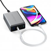 Satechi 100W GaN Dual USB-C and USB-A PD Travel Charger